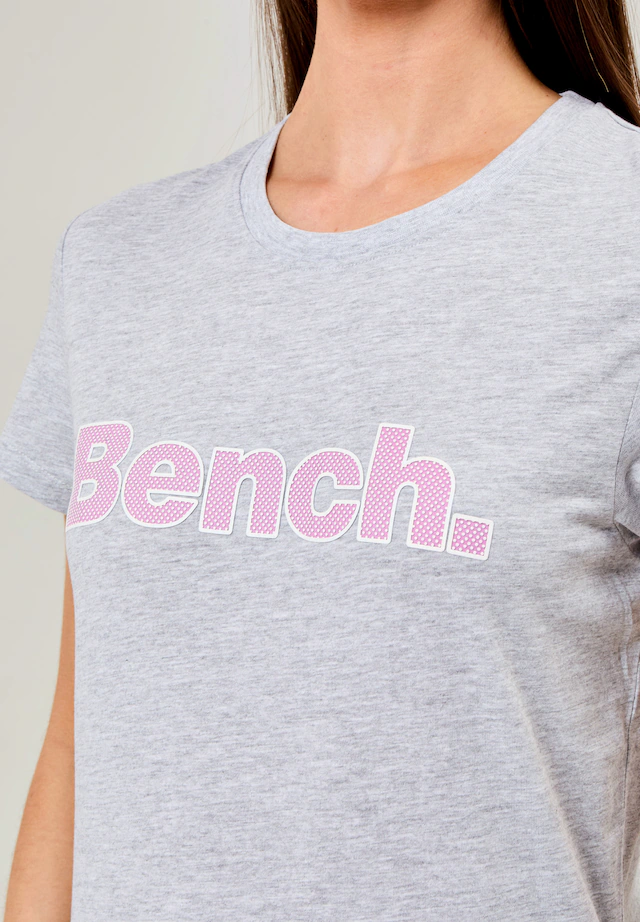 Bench. Kurzarmshirt »LEORA« figurbetonte Passform, mit Rundhalsausschnitt