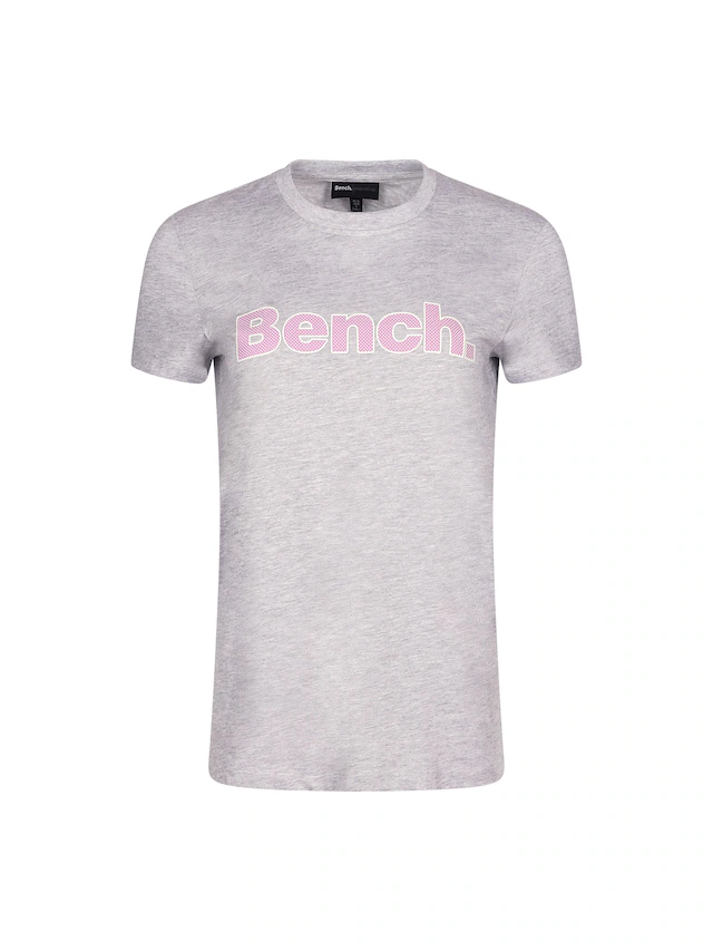 Bench. Kurzarmshirt »LEORA« figurbetonte Passform, mit Rundhalsausschnitt