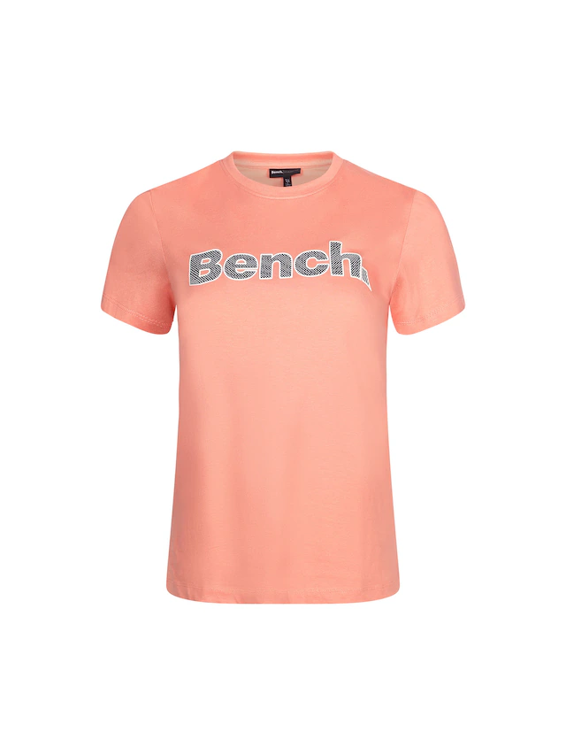 Bench. Kurzarmshirt »LEORA« figurbetonte Passform, mit Rundhalsausschnitt