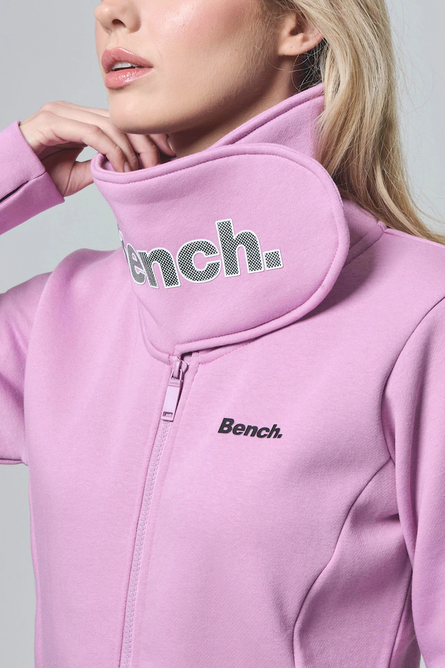 Bench. Sweatjacke »HAYLO« aus Baumwolle und Polyester, figurbetonte Passform, Langarm