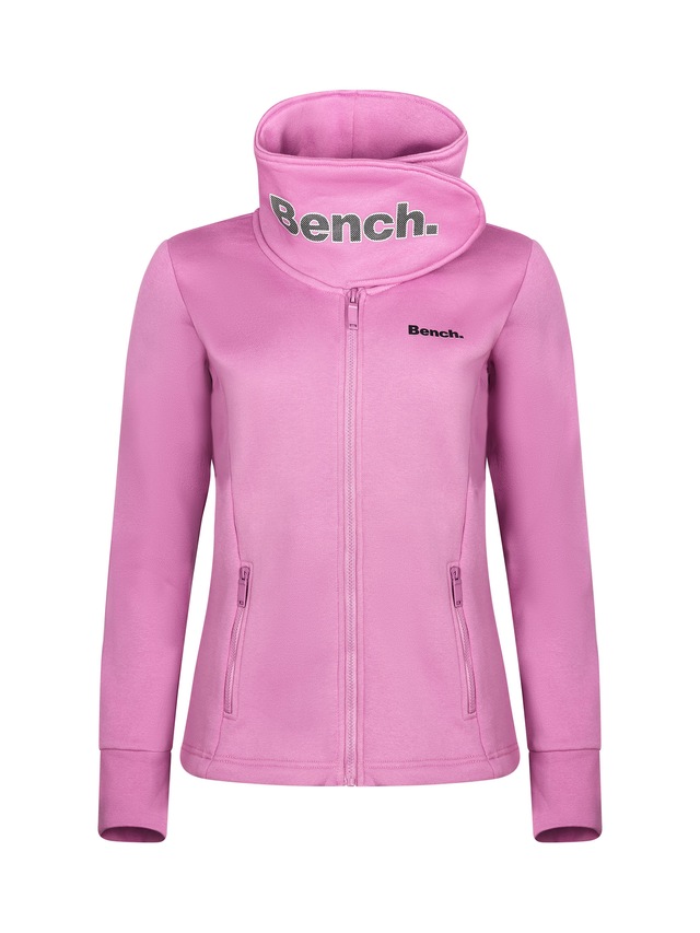 Bench. Sweatjacke »HAYLO« aus Baumwolle und Polyester, figurbetonte Passform, Langarm