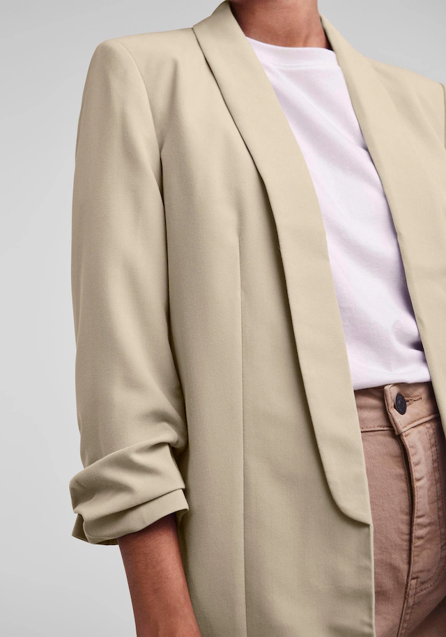 pieces »PCBOSELLA 3/4 BLAZER NOOS« Materialmix, regular fit