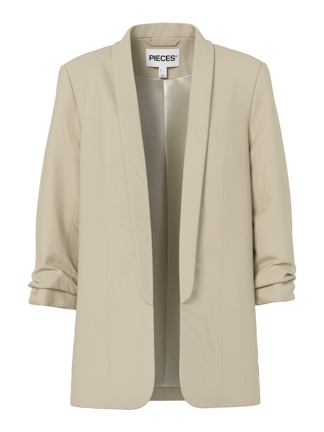 pieces »PCBOSELLA 3/4 BLAZER NOOS« Materialmix, regular fit
