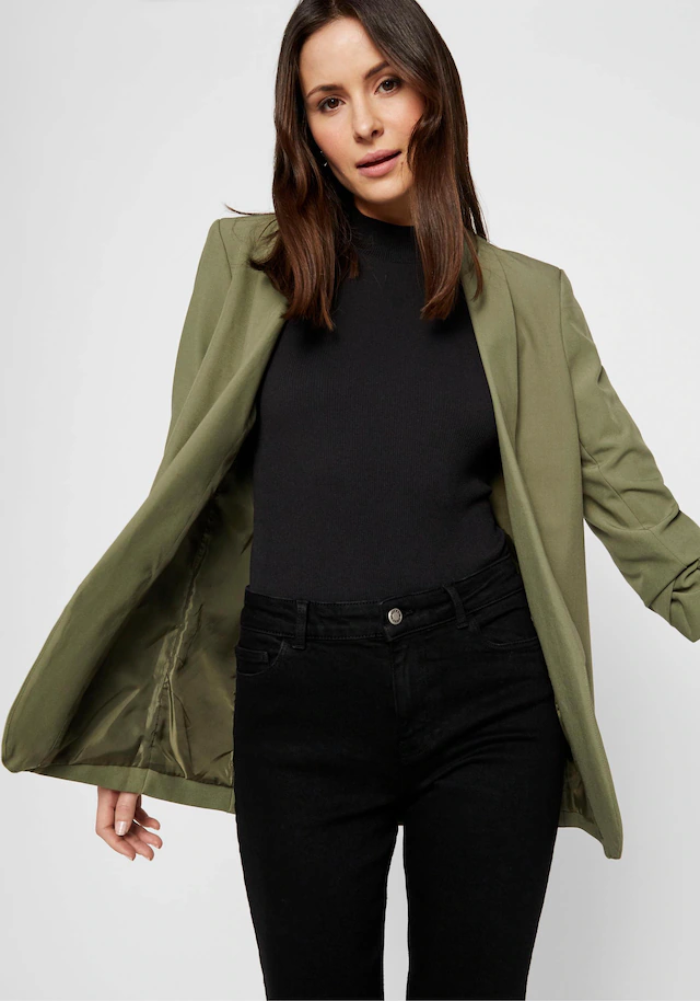 pieces »PCBOSELLA 3/4 BLAZER NOOS« Materialmix, regular fit