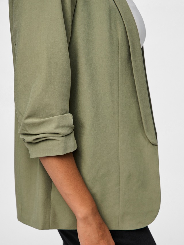 pieces »PCBOSELLA 3/4 BLAZER NOOS« Materialmix, regular fit