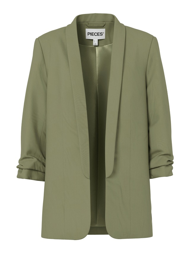 pieces »PCBOSELLA 3/4 BLAZER NOOS« Materialmix, regular fit