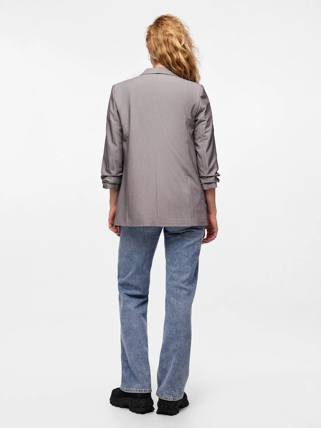 pieces »PCBOSELLA 3/4 BLAZER NOOS« Materialmix, regular fit