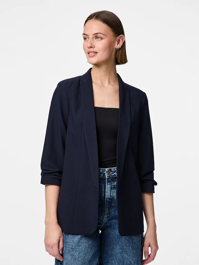 pieces »PCBOSELLA 3/4 BLAZER NOOS« Materialmix, regular fit