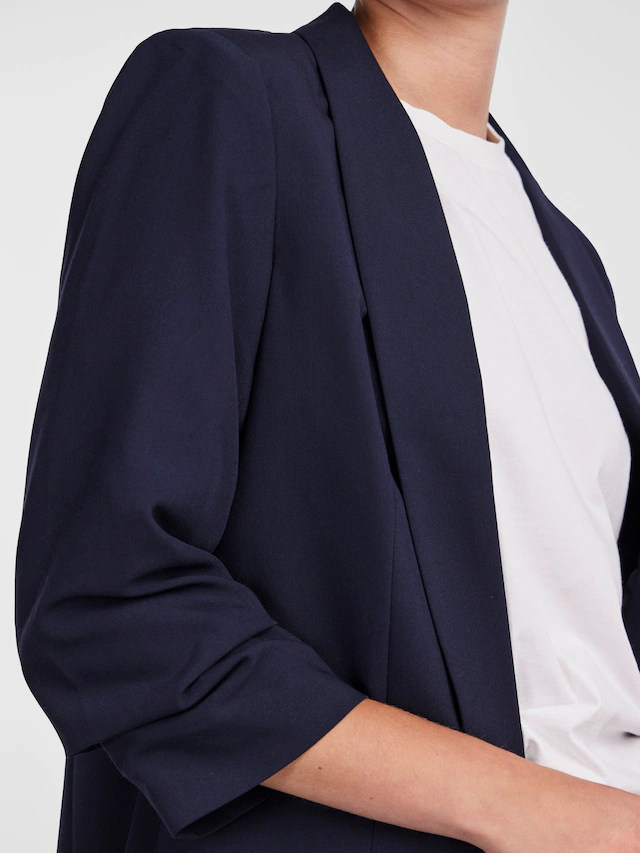 pieces »PCBOSELLA 3/4 BLAZER NOOS« Materialmix, regular fit
