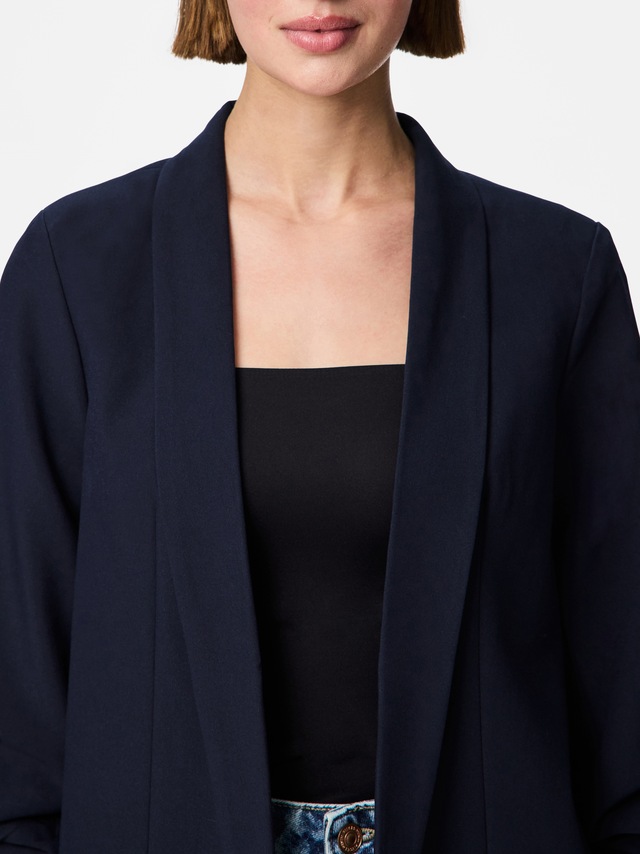 pieces »PCBOSELLA 3/4 BLAZER NOOS« Materialmix, regular fit