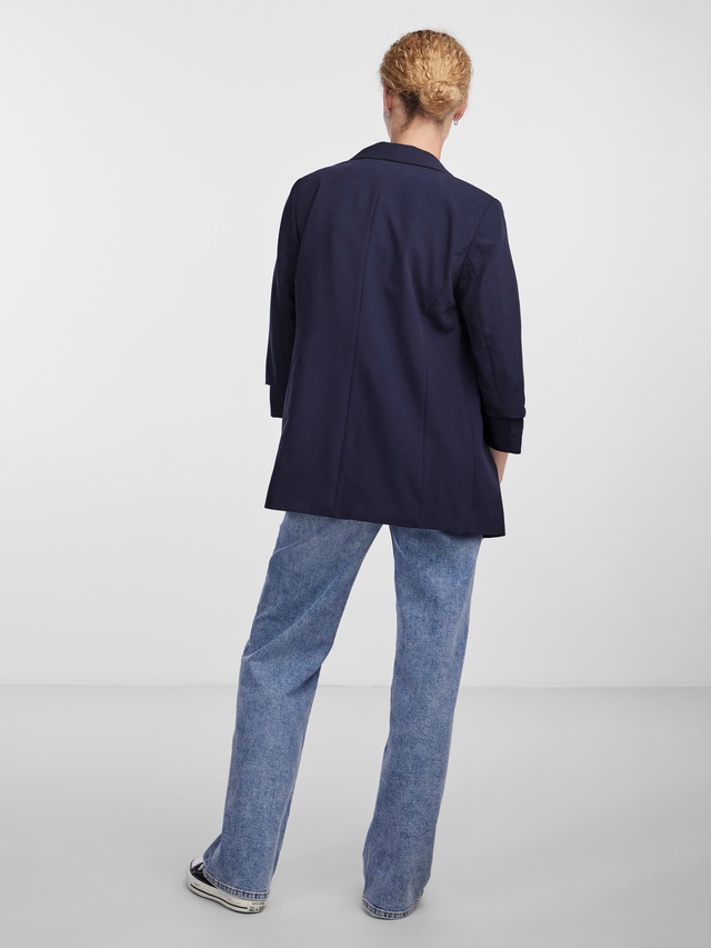 pieces »PCBOSELLA 3/4 BLAZER NOOS« Materialmix, regular fit