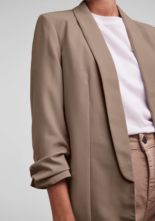 pieces »PCBOSELLA 3/4 BLAZER NOOS« Materialmix, regular fit