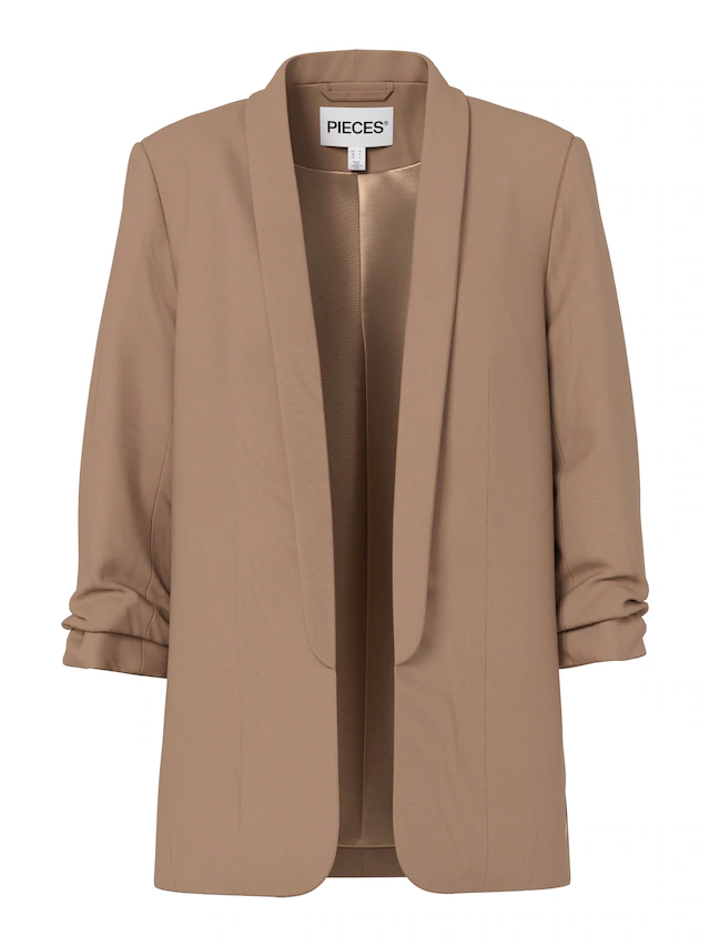 pieces »PCBOSELLA 3/4 BLAZER NOOS« Materialmix, regular fit