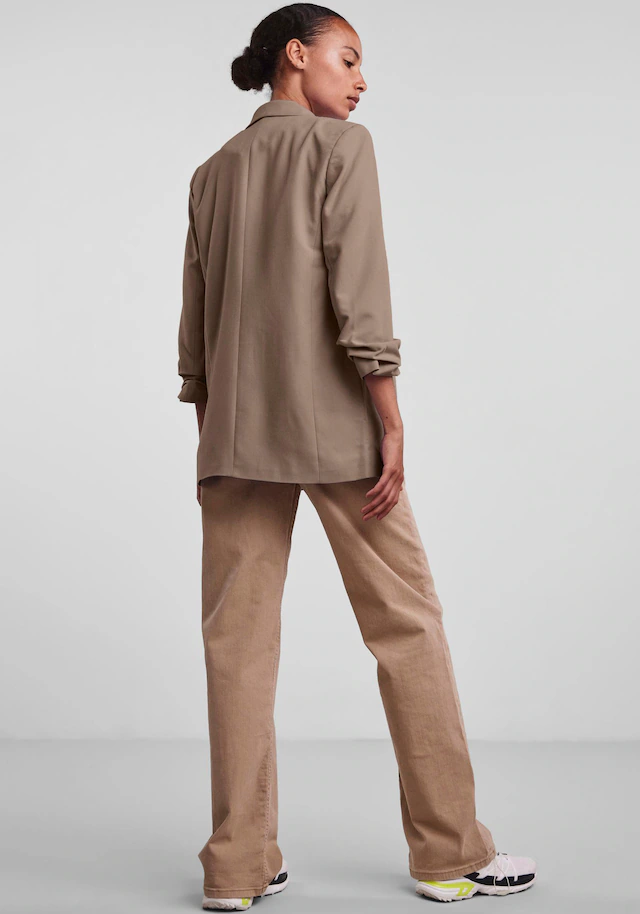 pieces »PCBOSELLA 3/4 BLAZER NOOS« Materialmix, regular fit