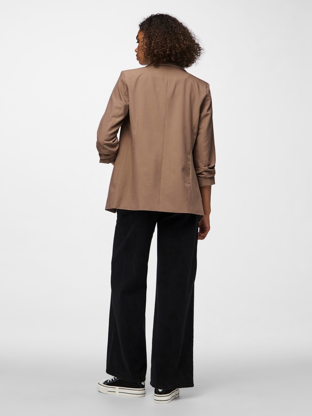 pieces »PCBOSELLA 3/4 BLAZER NOOS« Materialmix, regular fit