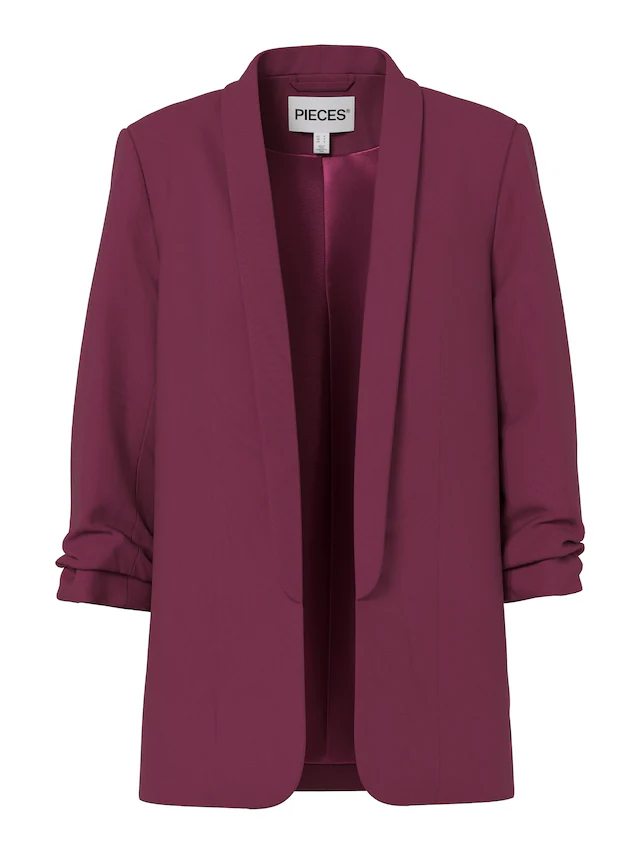 pieces »PCBOSELLA 3/4 BLAZER NOOS« Materialmix, regular fit
