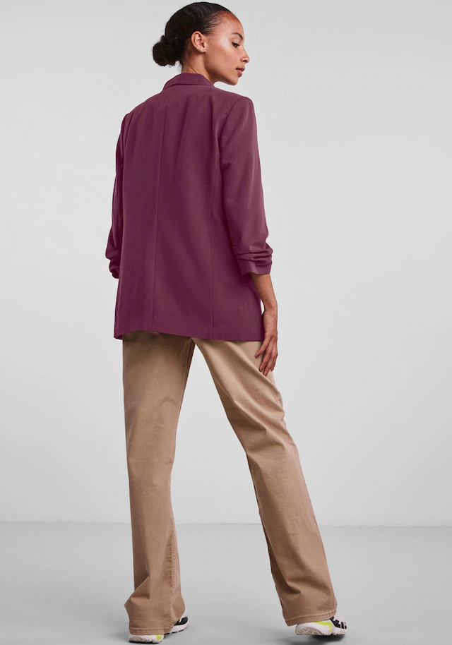 pieces »PCBOSELLA 3/4 BLAZER NOOS« Materialmix, regular fit