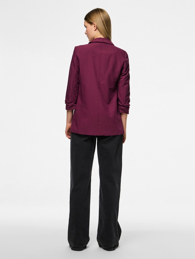 pieces »PCBOSELLA 3/4 BLAZER NOOS« Materialmix, regular fit