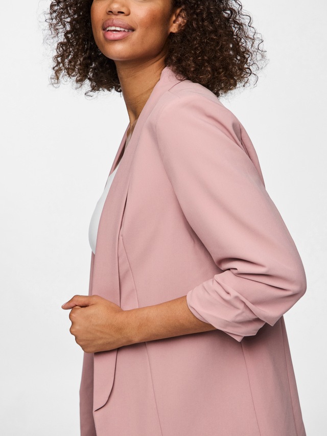 pieces »PCBOSELLA 3/4 BLAZER NOOS« Materialmix, regular fit