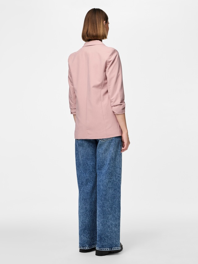 pieces »PCBOSELLA 3/4 BLAZER NOOS« Materialmix, regular fit