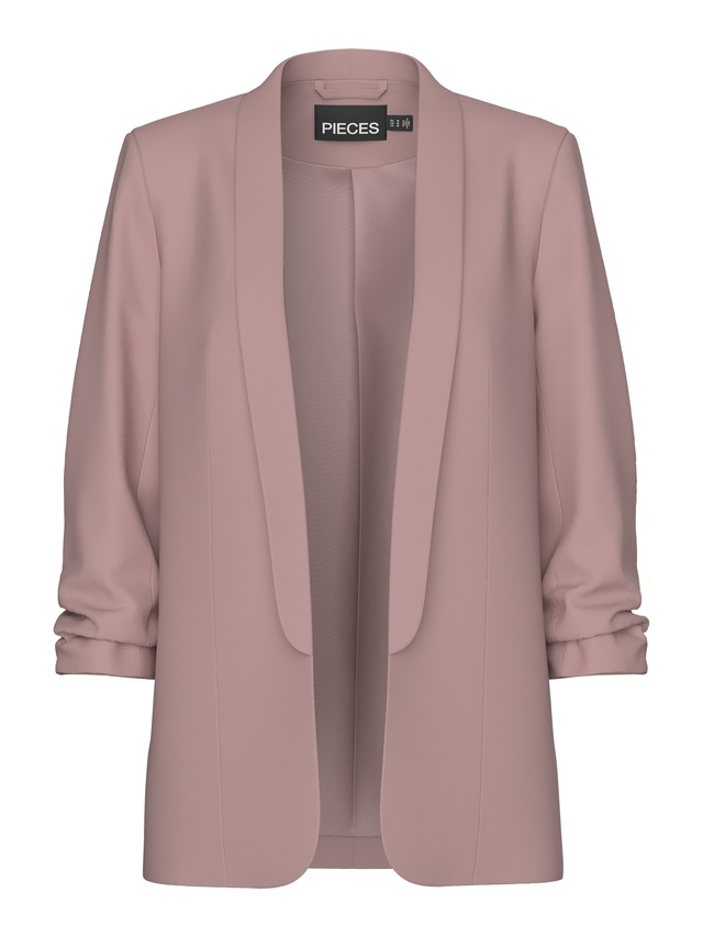 pieces »PCBOSELLA 3/4 BLAZER NOOS« Materialmix, regular fit