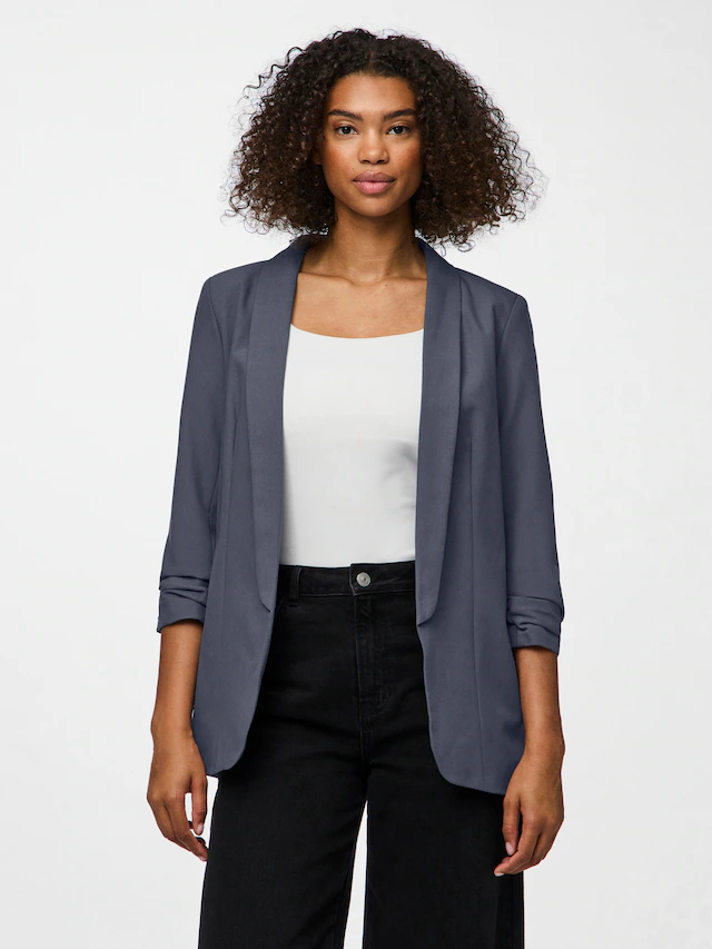 pieces »PCBOSELLA 3/4 BLAZER NOOS« Materialmix, regular fit