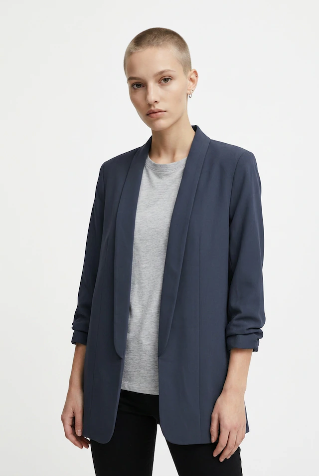 pieces »PCBOSELLA 3/4 BLAZER NOOS« Materialmix, regular fit