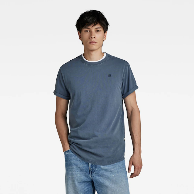 G-STAR Kurzarmshirt »Lash« Rundhals, Logoapplikation