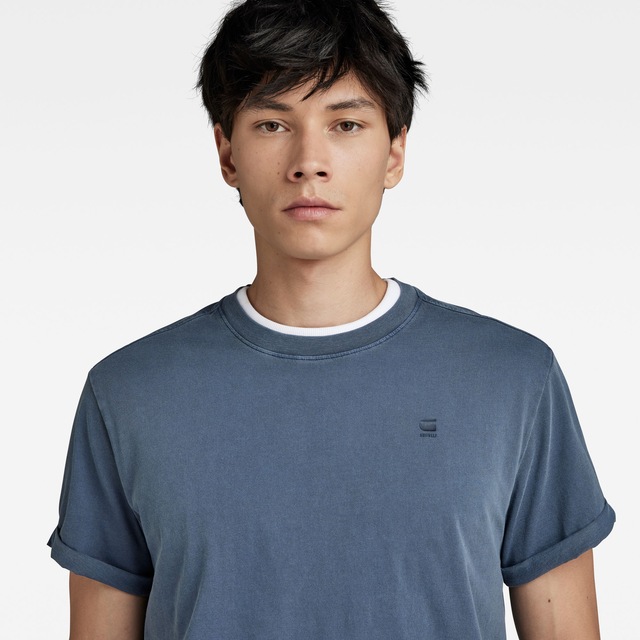 G-STAR Kurzarmshirt »Lash« Rundhals, Logoapplikation