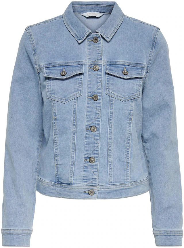 ONLY Jeansjacke »ONLWONDER – Jeansjacke mit Teilungsnähten und Stretch« sehr figurbetont, casual, Denim, Baumwollmischung, Brusttaschen