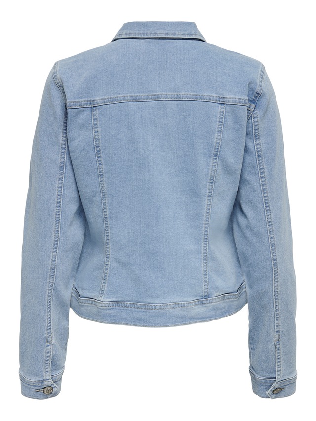 ONLY Jeansjacke »ONLWONDER – Jeansjacke mit Teilungsnähten und Stretch« sehr figurbetont, casual, Denim, Baumwollmischung, Brusttaschen