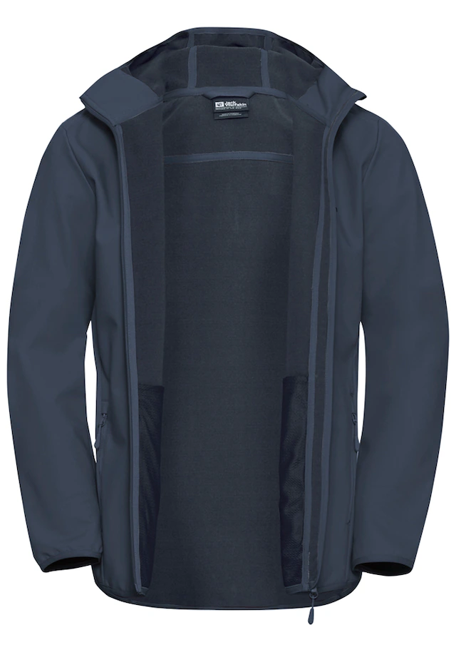 Jack Wolfskin Softshelljacke »BORNBERG HOODY M« mit Kapuze mit Kapuze, winddicht, wasserabweisend, atmungsaktiv