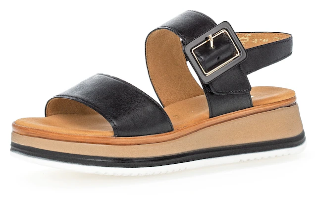 Gabor Keilsandalette »RHODOS« , Riemchensandale, Sommerschuh, Sandale in Weite G (=weit)
