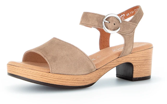 Gabor Sandalette »KRETA« , Blockabsatz, Sommerschuh, Riemchensandale in Komfortweite G (=weit)