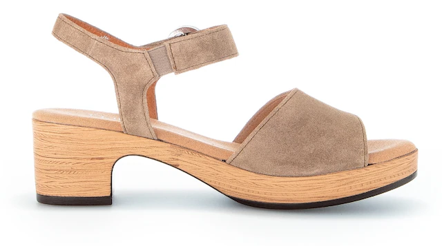 Gabor Sandalette »KRETA« , Blockabsatz, Sommerschuh, Riemchensandale in Komfortweite G (=weit)