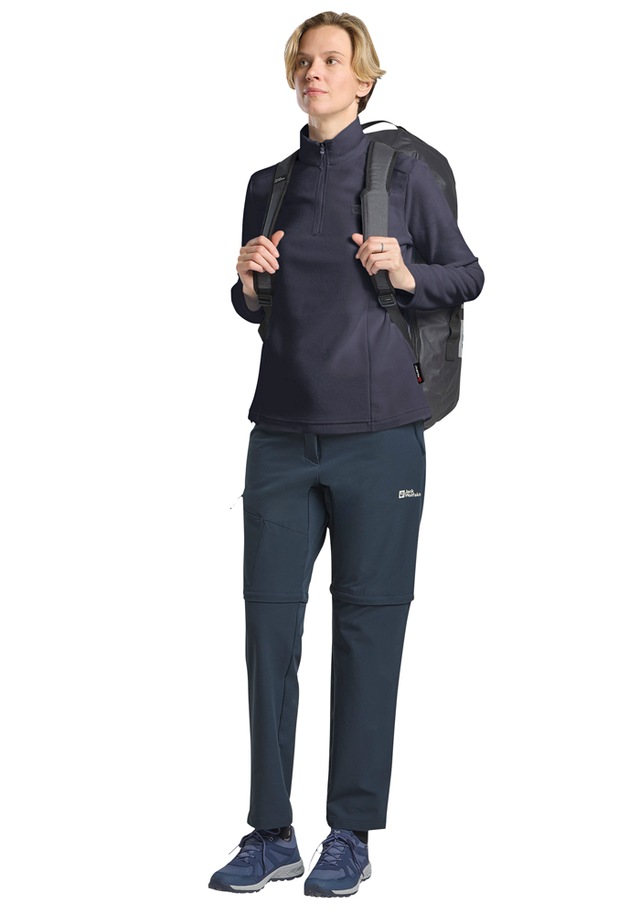 Jack Wolfskin Stehkragenpullover »TAUNUS HZ W« Fleecepullover, Halfzip-Reißverschluss, Stehkragen
