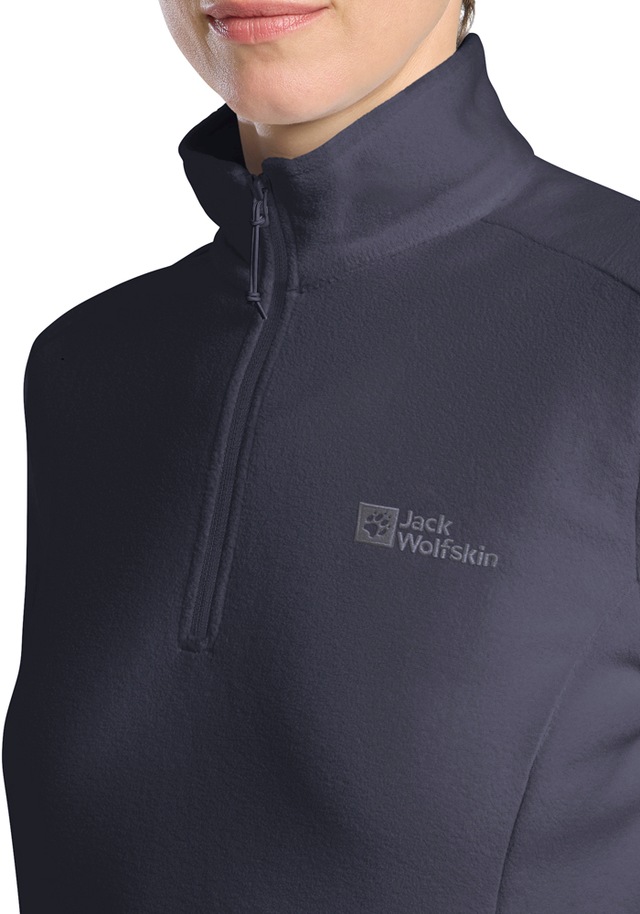 Jack Wolfskin Stehkragenpullover »TAUNUS HZ W« Fleecepullover, Halfzip-Reißverschluss, Stehkragen