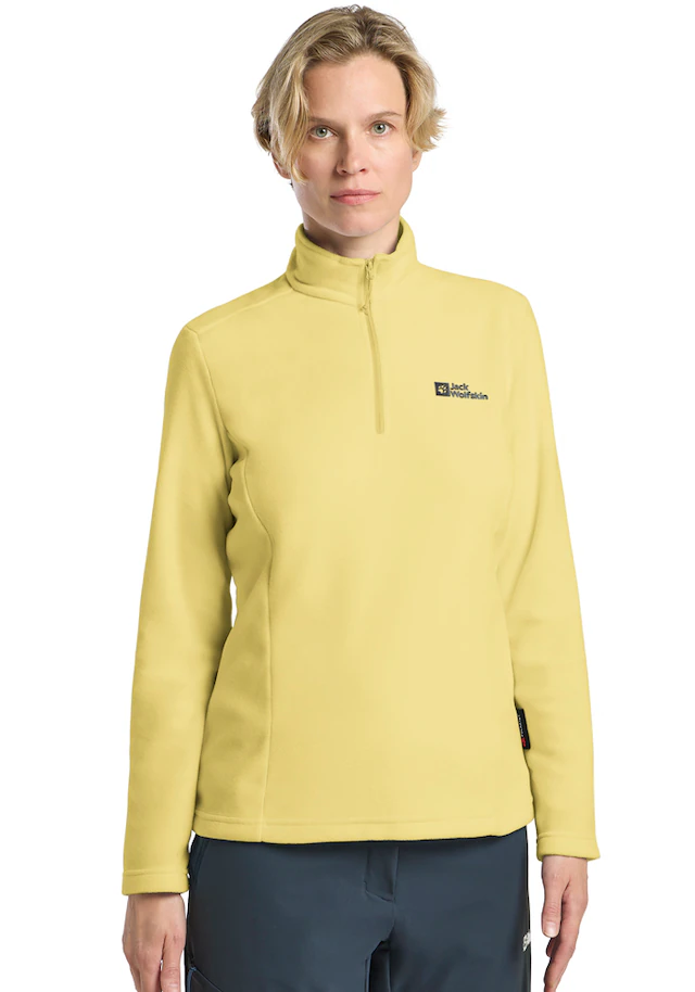 Jack Wolfskin Stehkragenpullover »TAUNUS HZ W« Fleecepullover, Halfzip-Reißverschluss, Stehkragen