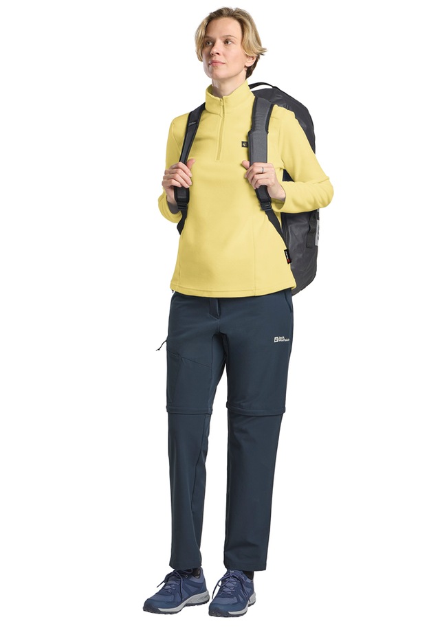 Jack Wolfskin Stehkragenpullover »TAUNUS HZ W« Fleecepullover, Halfzip-Reißverschluss, Stehkragen