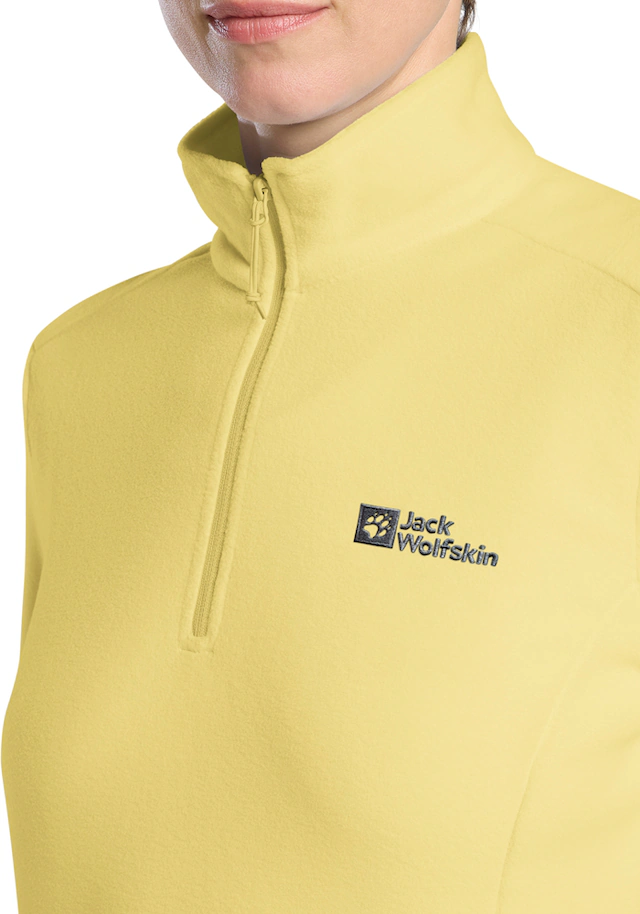Jack Wolfskin Stehkragenpullover »TAUNUS HZ W« Fleecepullover, Halfzip-Reißverschluss, Stehkragen