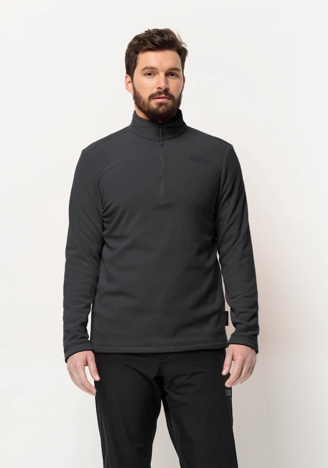 Jack Wolfskin Stehkragenpullover »TAUNUS HZ M« Fleecepullover, Halfzip-Reißverschluss, Stehkragen
