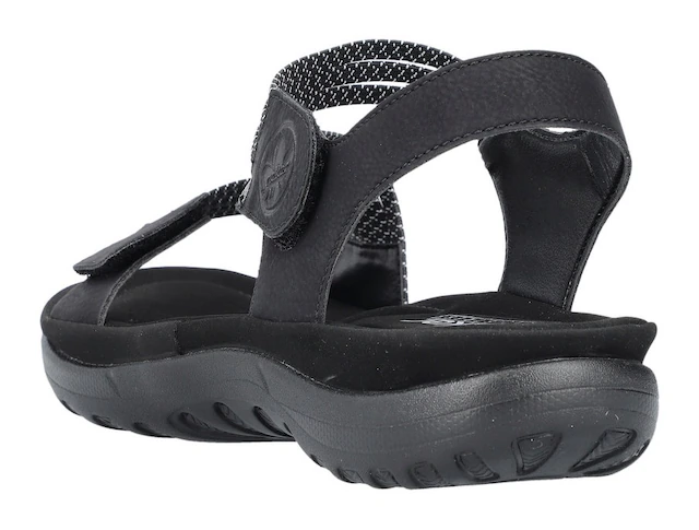 Rieker Riemchensandale Sommerschuh, Sandalette, Keilabsatz, mit Gummizügen
