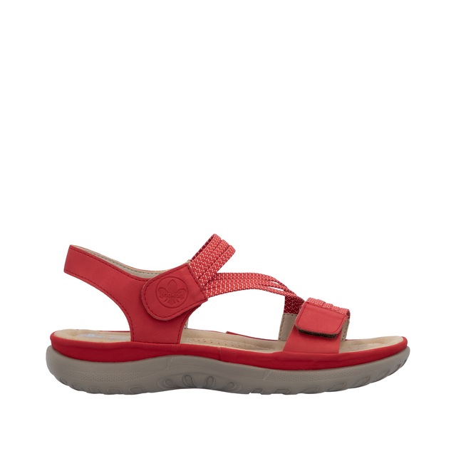 Rieker Riemchensandale Sommerschuh, Sandalette, Keilabsatz, mit Gummizügen