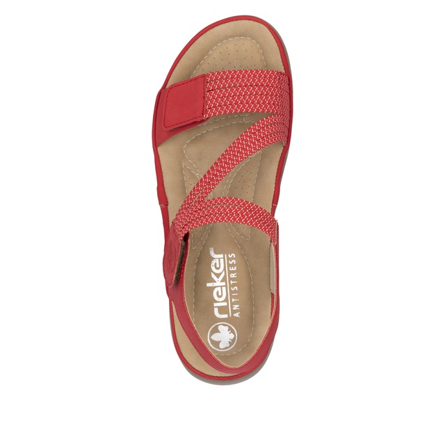 Rieker Riemchensandale Sommerschuh, Sandalette, Keilabsatz, mit Gummizügen