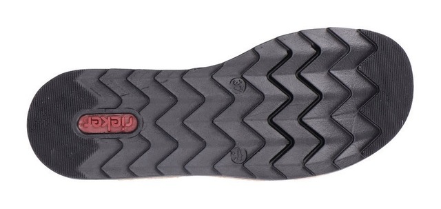 Rieker Pantolette Keilabsatz, Sommerschuh, Schlappen mit Juteumrahmung