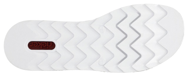 Rieker Pantolette Keilabsatz, Sommerschuh, Schlappen mit Juteumrahmung