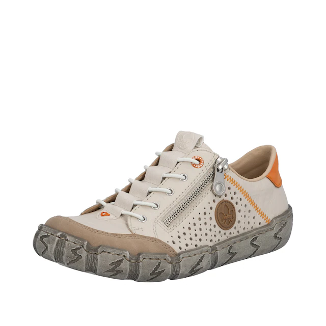 Rieker Slip-On Sneaker mit Sohle im Used-Look, Freizeitschuh, Halbschuh, Schlupfschuh