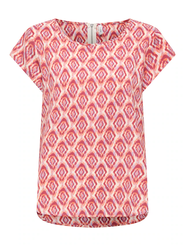 ONLY Shirtbluse »ONLVIC S/S AOP TOP NOOS PTM« mit Allover Druck