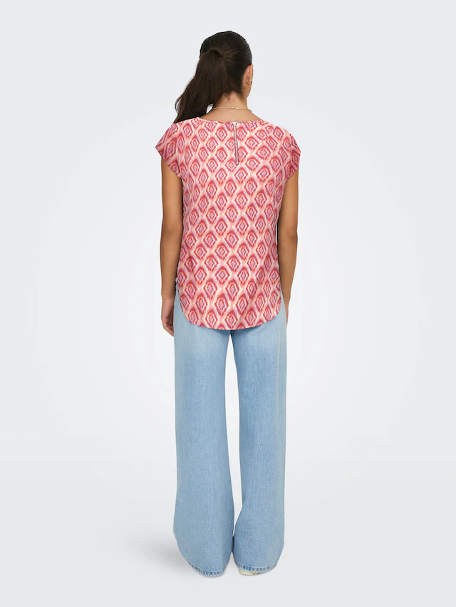 ONLY Shirtbluse »ONLVIC S/S AOP TOP NOOS PTM« mit Allover Druck
