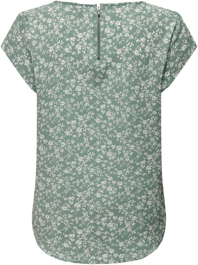 ONLY Shirtbluse »ONLVIC S/S AOP TOP NOOS PTM« mit Allover Druck